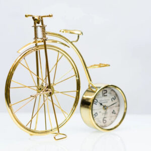 Gold Bicycle clock