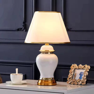 Golden Edge Ceramic Lamp