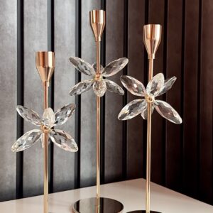 Crystal Bloom Candle Holders