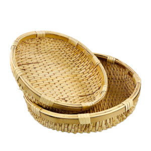 Bamboo Round  Basket (Set of 2)