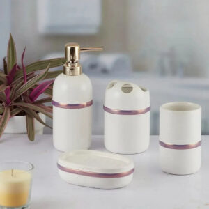 Glittered Designed Bath Set