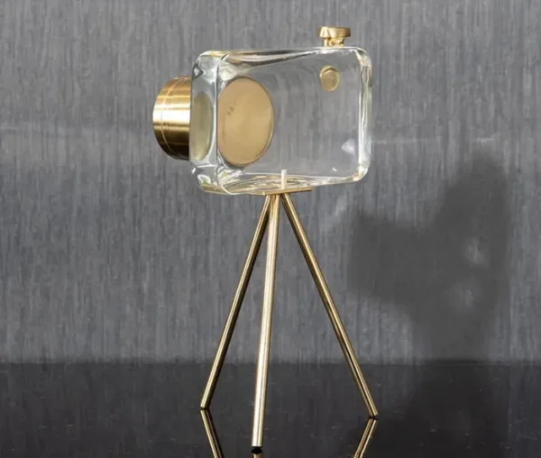 Luxury Crystal Camera Sculpture - Image 7