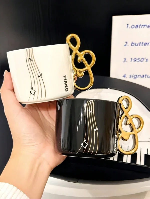 Piano Musical Cup & Saucer Set - Image 10