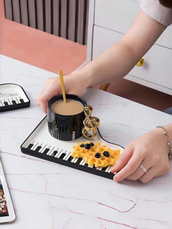 Piano Musical Cup & Saucer Set - Image 5