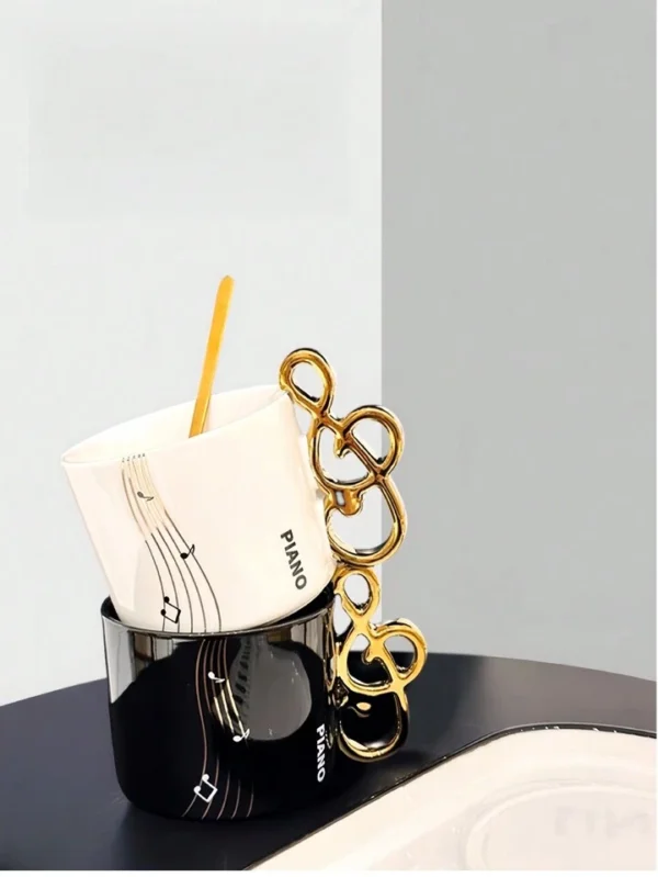 Piano Musical Cup & Saucer Set - Image 8