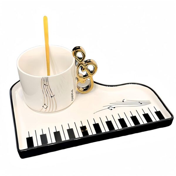 Piano Musical Cup & Saucer Set - Image 9