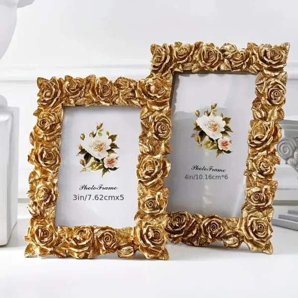Gold Rose Lace Border Picture Fram - Image 6