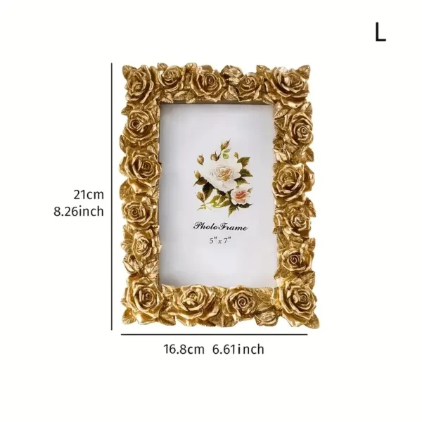 Gold Rose Lace Border Picture Fram - Image 5