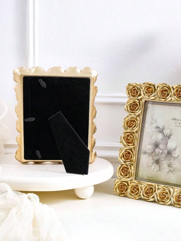 Gold Rose Lace Border Picture Fram - Image 2