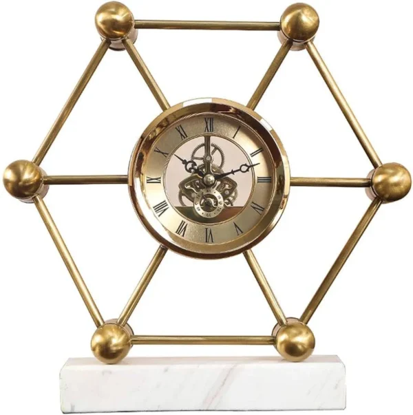Hexagon  Marble Clock - Image 5