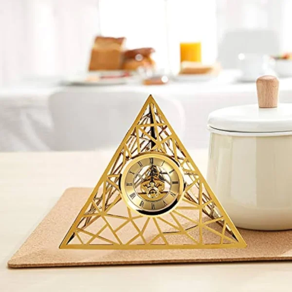 Pyramid Metal Clock - Luminaria