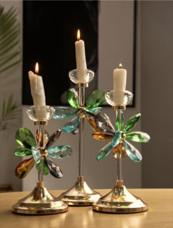 Floral Candleholders (Set of 3)