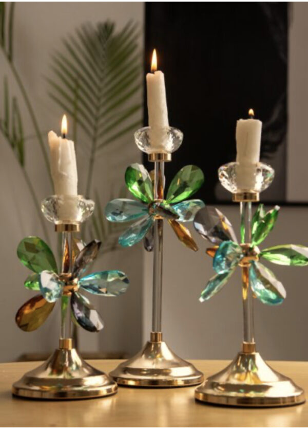 Floral Candleholders (Set of 3) - Image 4