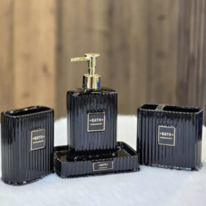 Obsidian Noir Bath Set