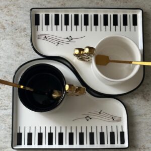 Piano Musical Cup & Saucer Set