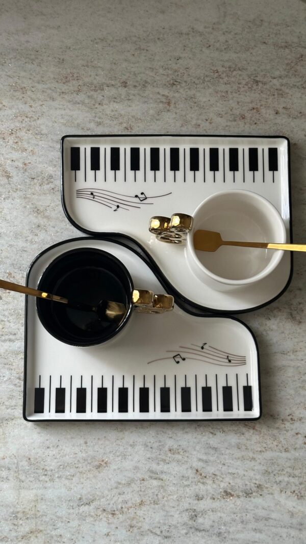 Piano Musical Cup & Saucer Set