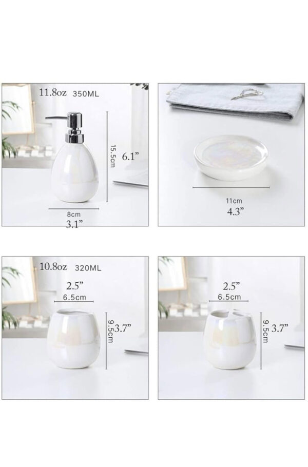 Pearl Glaze Bath Set - Image 6