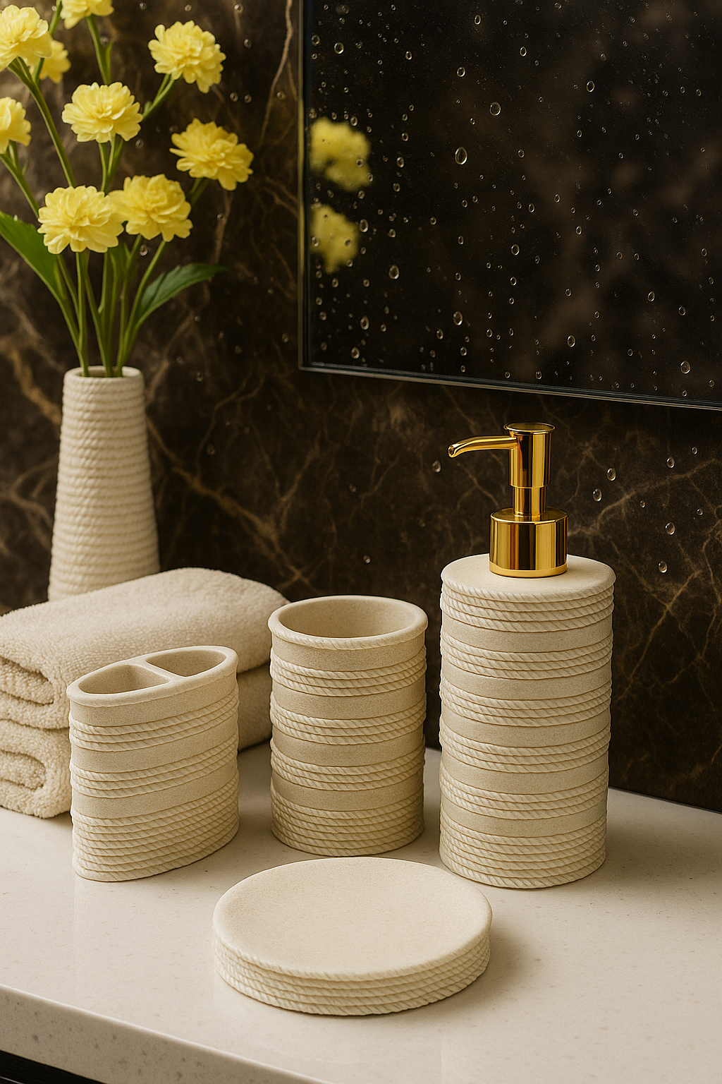 Serene Pearl Bath Set