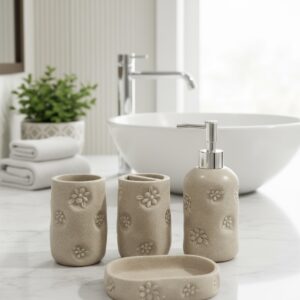 Blossom Serenity Stone Bath Set