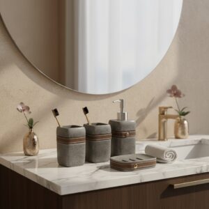 Slatevera Belt Bath Set