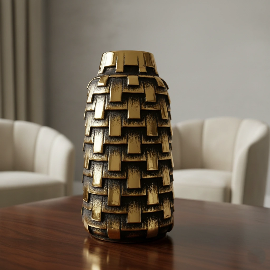 Imperial Gilded Mosaic Vase