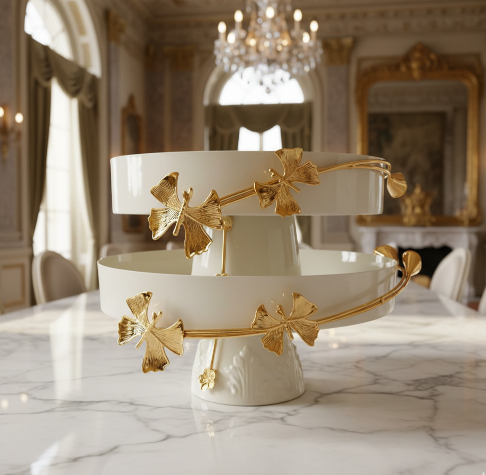 Florentia Gilded Centerpiece Tray - Image 3