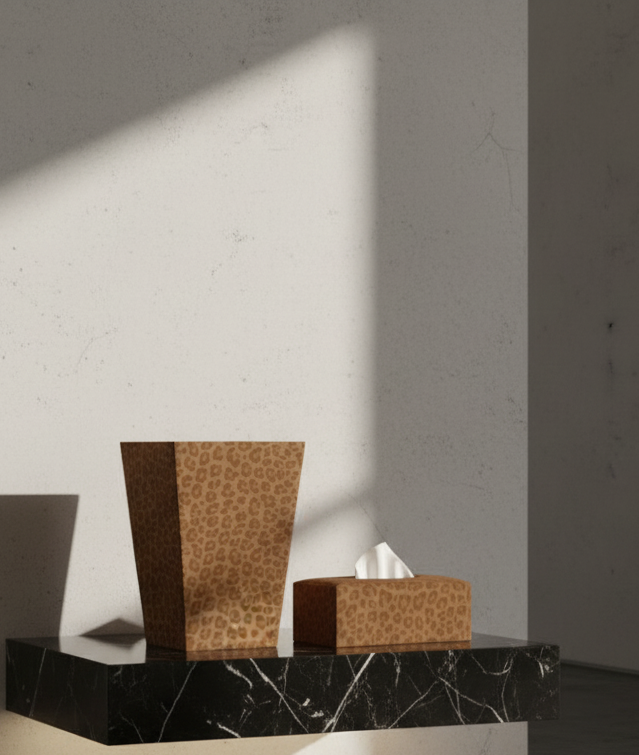 Leopard d’Or Maison Tissue Box & Basket - Image 5