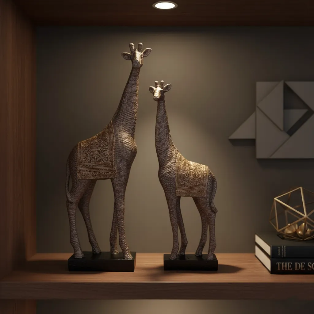 Savannah Giraffe Duo - Image 2