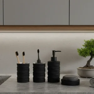 Veloris Black Wave Bath