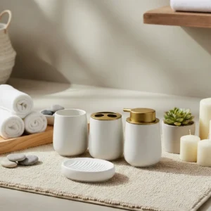 Noctis Pure White Bath Set