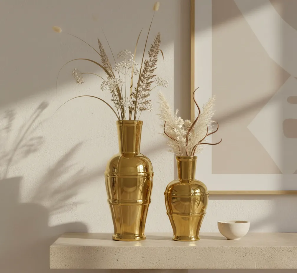 Golden Heritage Vases (set of 2) - Image 4