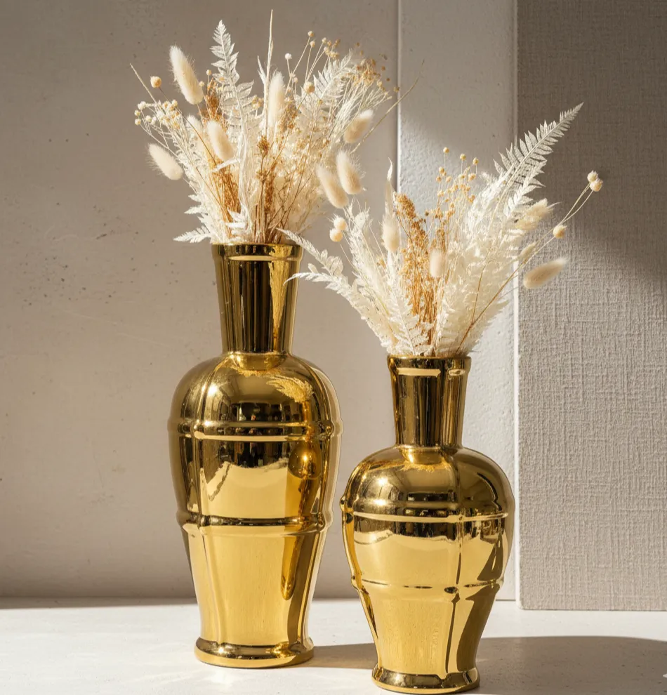 Golden Heritage Vases (set of 2) - Image 2