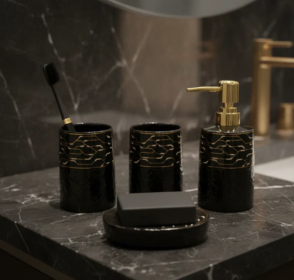 Nocturne Gold Bath Set - Image 3