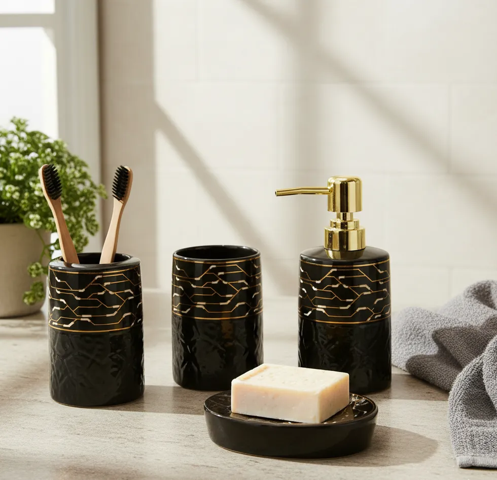 Nocturne Gold Bath Set