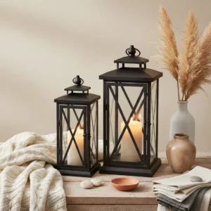 Noir Estate Glow Lantern (Set of 2)