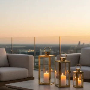 Prestige Gold Trio Lanterns (Set of 3)