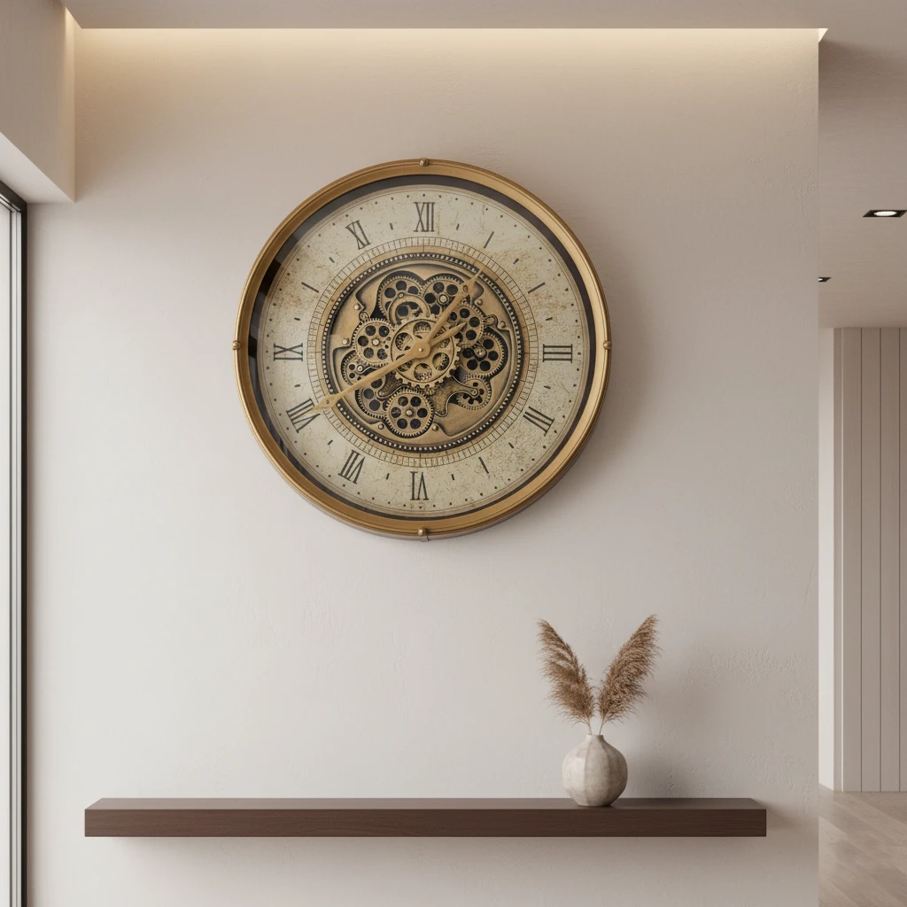 The Vintage Brass Skeleton Clock