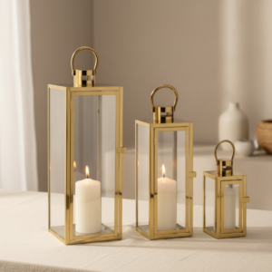 Prestige Gold Trio Lanterns (Set of 3)