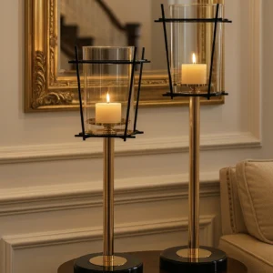 Pillar Candleholders (Set of 2)