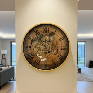 The Gilded Atlas Kinetic Timepiece