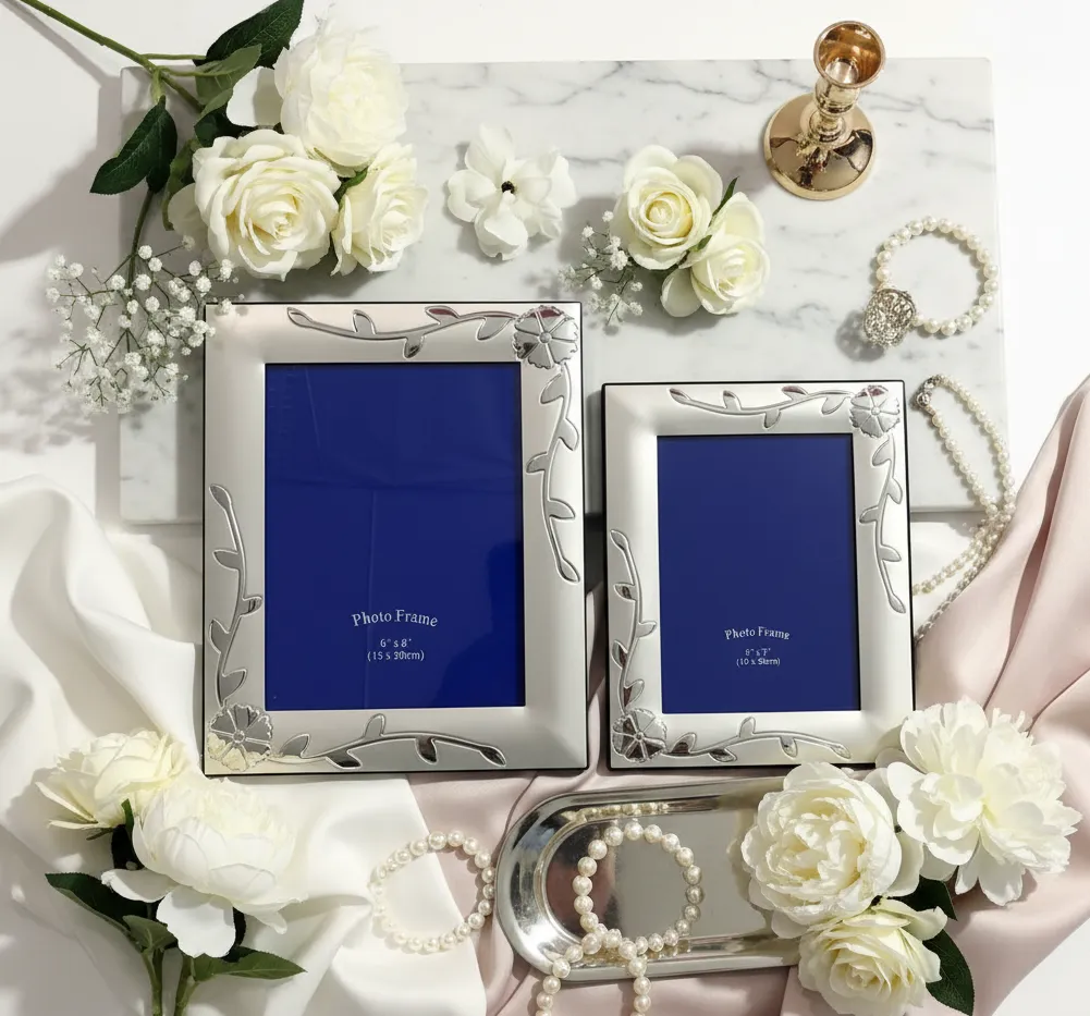 Floral Silver Photo Frame (Set Of 2 ) - Image 4