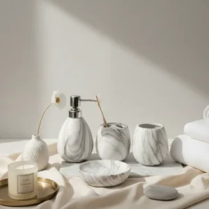 Veloura StoneVein Bath Set