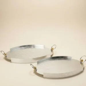 Silver Duo Metal Trays