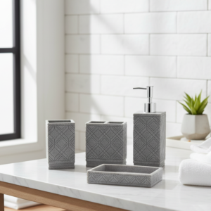 Orbella Textured Bath Set