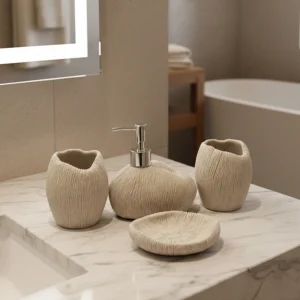 Irregular Texture Bath Set