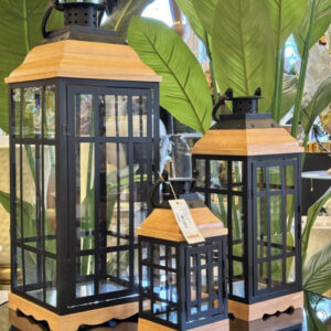 Lumière Wooden Lanterns (Set of 3)