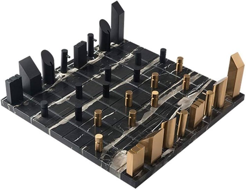 Marble Board Metal Chess Pieces - Image 4