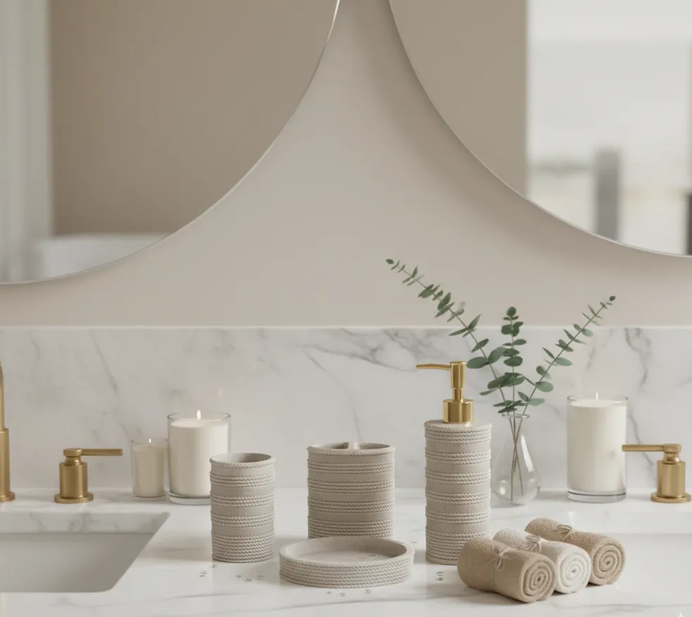 Serene Pearl Bath Set - Image 3