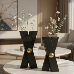 Midnight Cross Vase Set