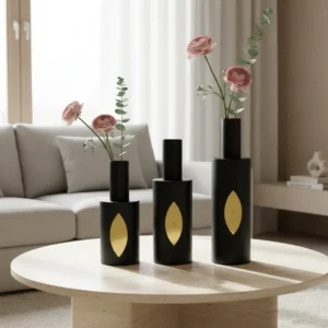 Noir Leaf Vase
